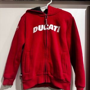 Ducati Red Zip-Up Hoodie